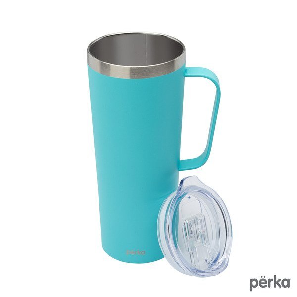 Perka® Winston Double Wall Stainless Steel Travel Mug, 28oz.