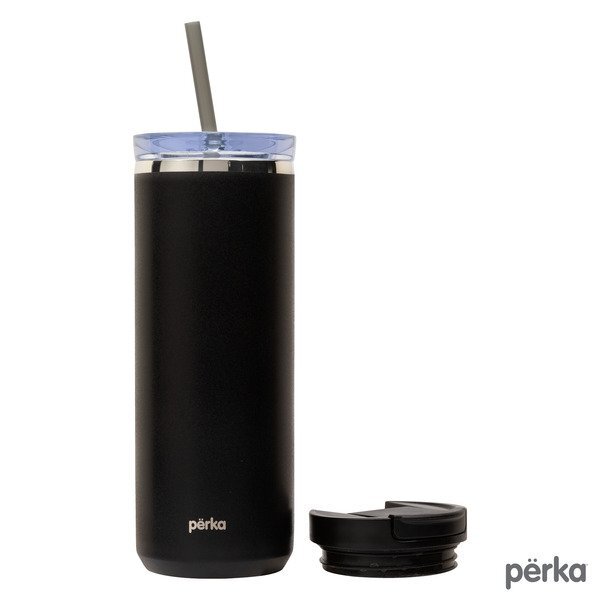 Perka® Trent Double Wall Stainless Steel Hot/Cold Tumbler, 18oz.