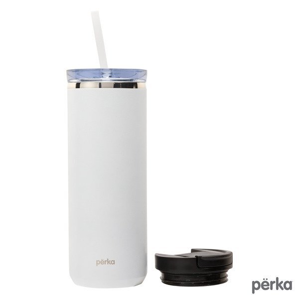 Perka® Trent Double Wall Stainless Steel Hot/Cold Tumbler, 18oz.