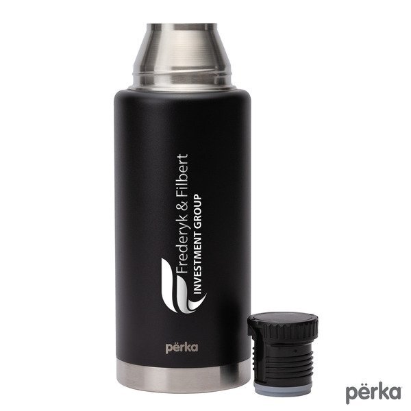 Perka® Rover Double Wall Stainless Steel Growler w/ Cup, 51oz.