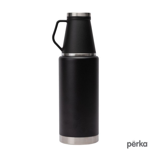 Perka® Rover Double Wall Stainless Steel Growler w/ Cup, 51oz.