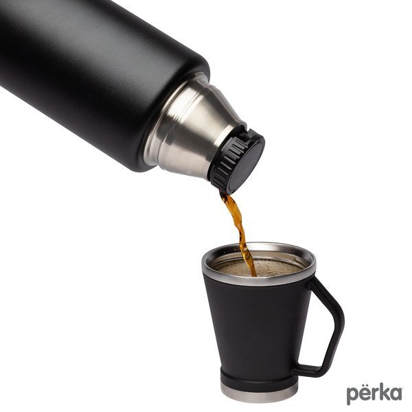 Perka® Rover Double Wall Stainless Steel Growler w/ Cup, 51oz.