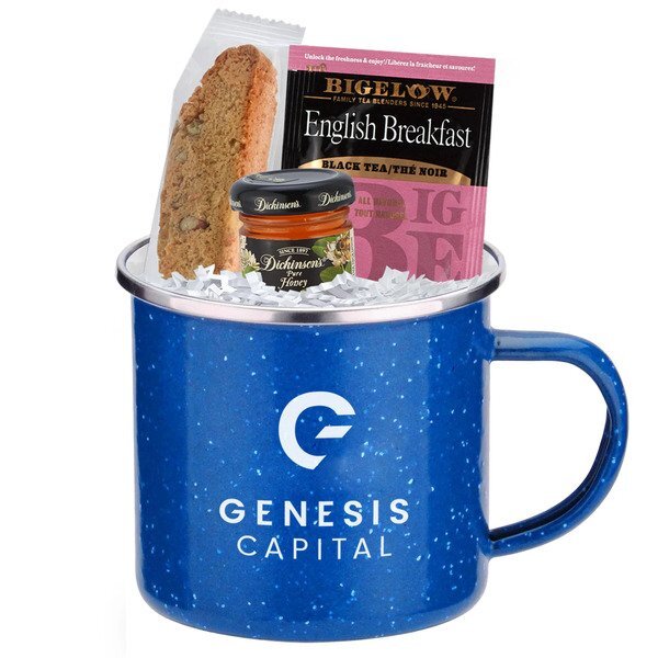 English Breakfast & Speckled Camping Mug Gift Set