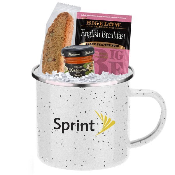 English Breakfast & Speckled Camping Mug Gift Set