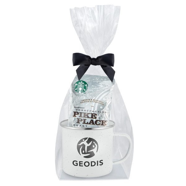 Starbucks® Pike Place Ground Coffee & Speckled Camping Mug Gift Set