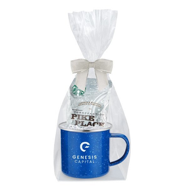 Starbucks® Pike Place Ground Coffee & Speckled Camping Mug Gift Set