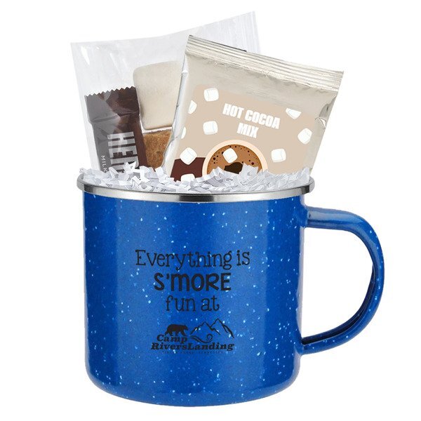 Cocoa, S'mores & Speckled Camping Mug Gift Set