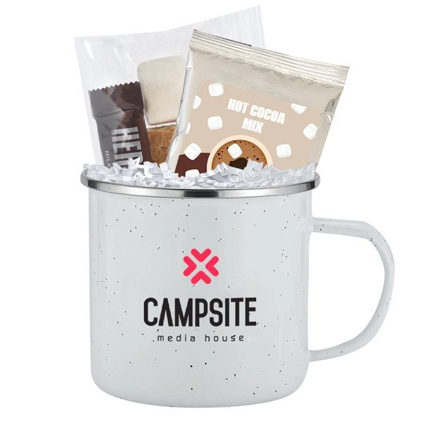 Cocoa, S'mores & Speckled Camping Mug Gift Set