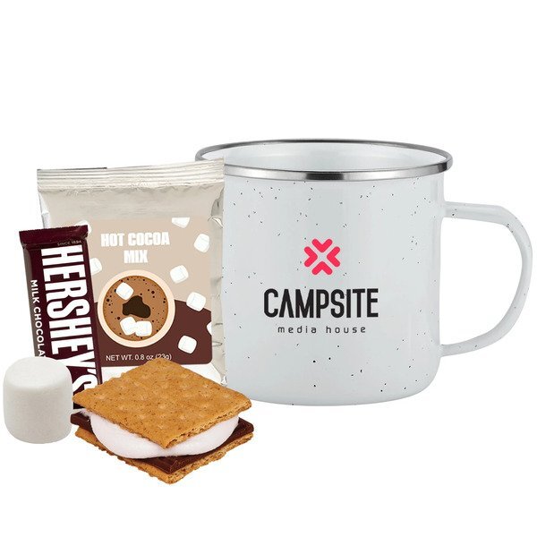 Cocoa, S'mores & Speckled Camping Mug Gift Set
