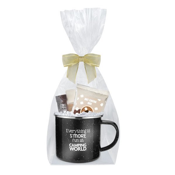 Deluxe Cocoa, S'mores & Speckled Camping Mug Gift Set