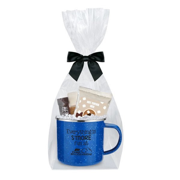 Deluxe Cocoa, S'mores & Speckled Camping Mug Gift Set
