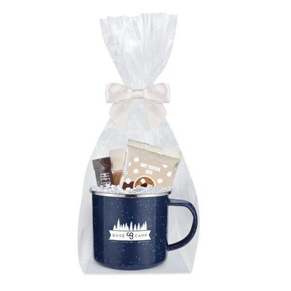 Deluxe Cocoa, S'mores & Speckled Camping Mug Gift Set