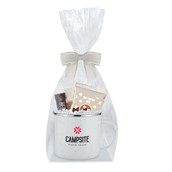 Deluxe Cocoa, S'mores & Speckled Camping Mug Gift Set