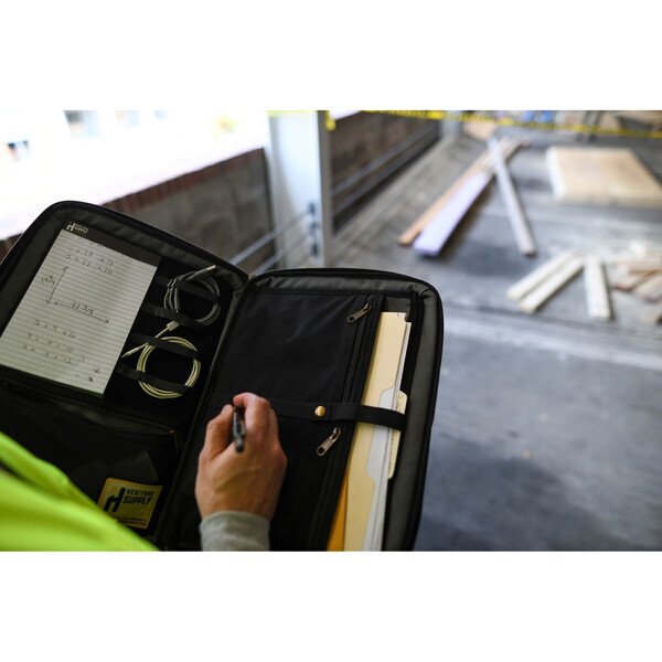 Heritage Supply™ Pro Polyester Crossbody Padfolio & Construction Pen Set