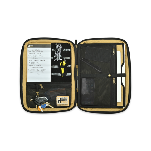 Heritage Supply™ Pro Polyester Crossbody Padfolio & Construction Pen Set