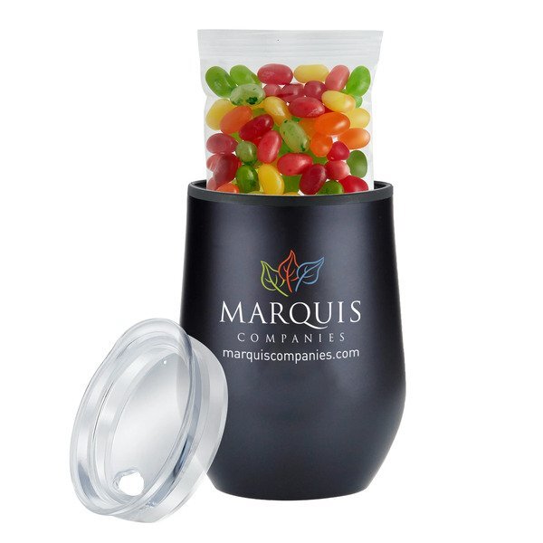 Jelly Belly® Jelly Beans Cocktail Mix & Stemless Wine Tumbler Gift Set