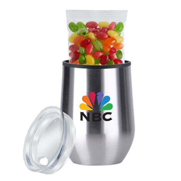 Jelly Belly® Jelly Beans Cocktail Mix & Stemless Wine Tumbler Gift Set