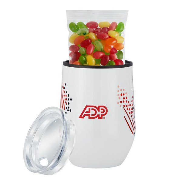 Jelly Belly® Jelly Beans Cocktail Mix & Stemless Wine Tumbler Gift Set