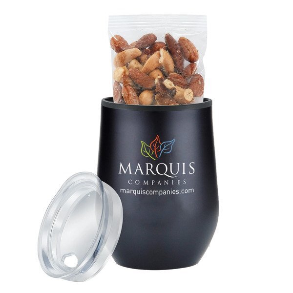 Mixed Nuts & Stemless Wine Tumbler Gift Set