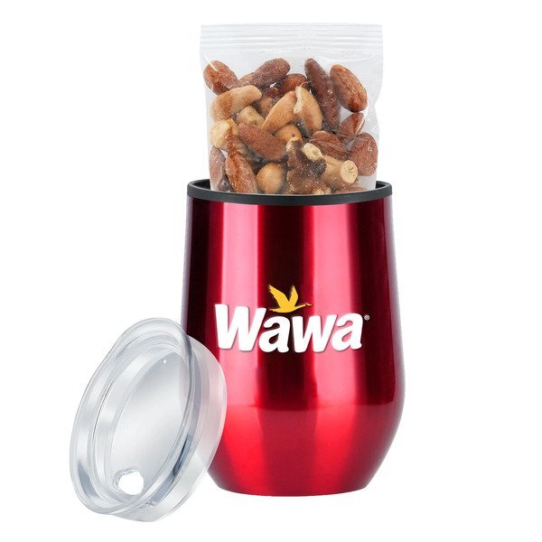 Mixed Nuts & Stemless Wine Tumbler Gift Set