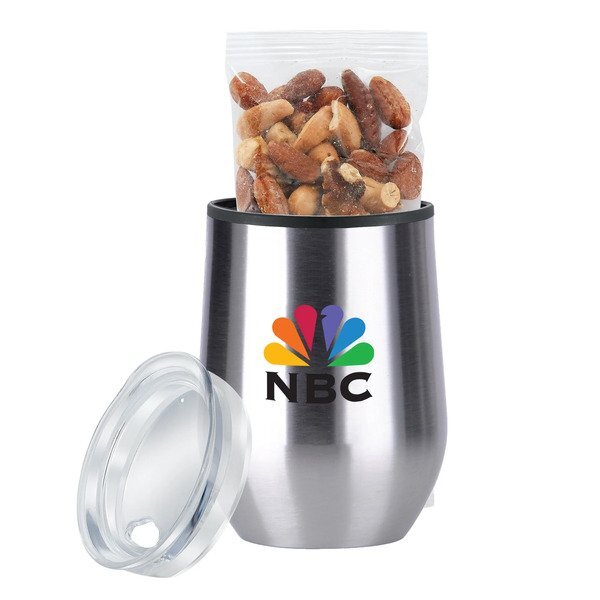 Mixed Nuts & Stemless Wine Tumbler Gift Set
