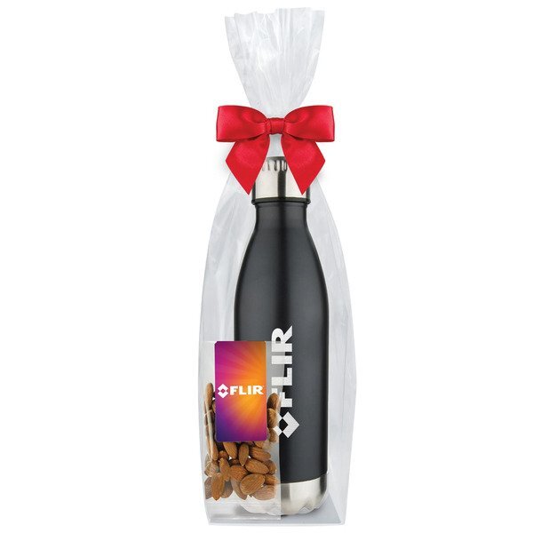 Raw Almonds & Vacuum Insulated Bottle Gift Set