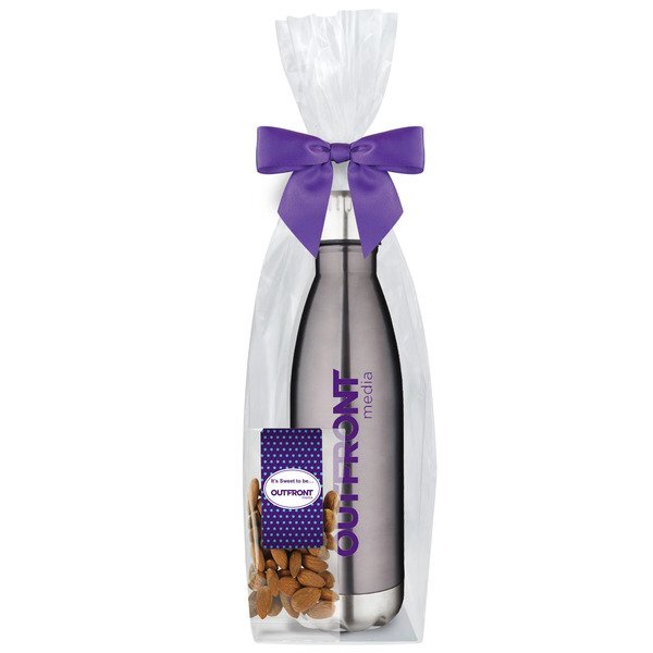Raw Almonds & Vacuum Insulated Bottle Gift Set