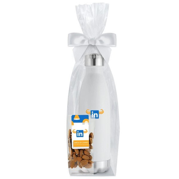 Raw Almonds & Vacuum Insulated Bottle Gift Set