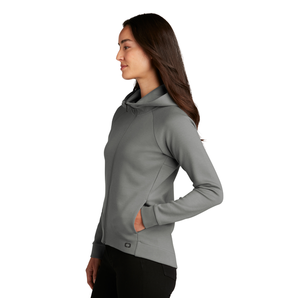 OGIO® Bolt Cotton/Poly Ladies' Full-Zip Hoodie