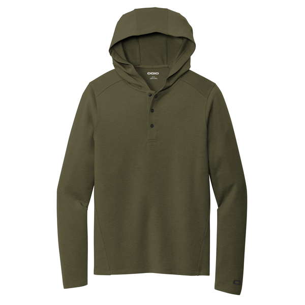 OGIO® Luuma Flex Tri-Blend Men's Hooded Henley