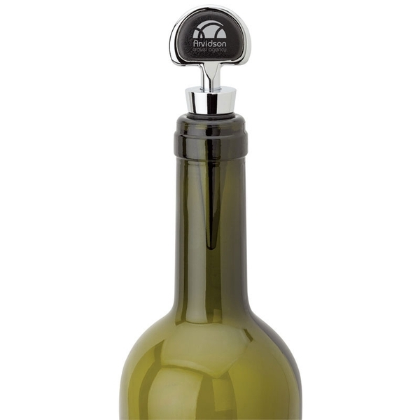 Leatherette Inlay Bottle Stopper