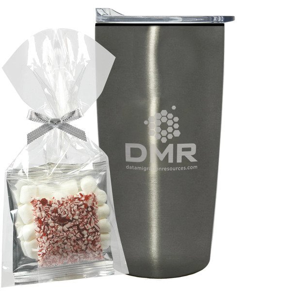 Hot Chocolate Mug Stuffer & Straight Tumbler w/ Plastic Liner Gift Set