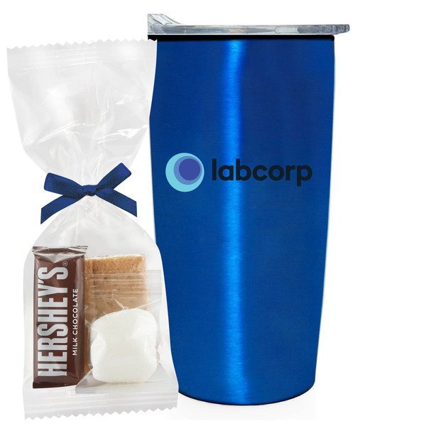 S'mores Kit & Straight Tumbler w/ Plastic Liner Gift Set
