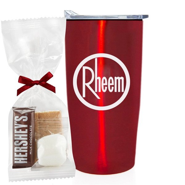 S'mores Kit & Straight Tumbler w/ Plastic Liner Gift Set