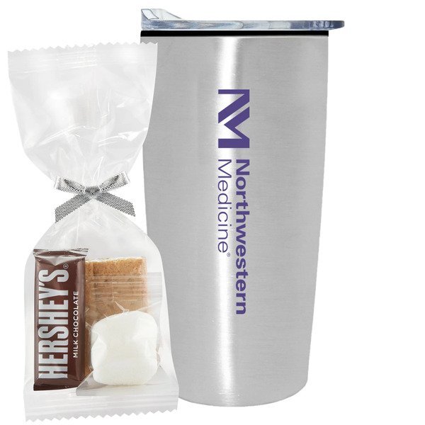 S'mores Kit & Straight Tumbler w/ Plastic Liner Gift Set