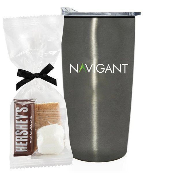 S'mores Kit & Straight Tumbler w/ Plastic Liner Gift Set