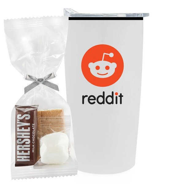 S'mores Kit & Straight Tumbler w/ Plastic Liner Gift Set