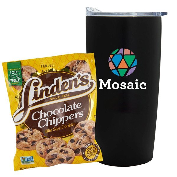 Linden's® Cookies & Straight Tumbler w/ Plastic Liner Gift Set