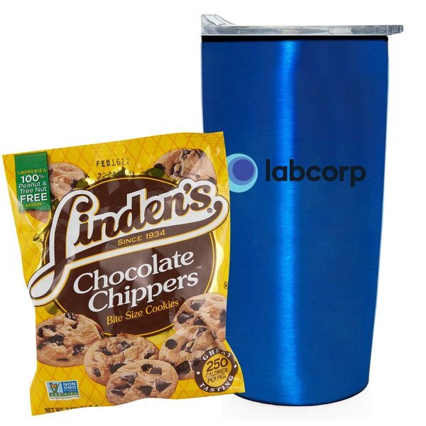 Linden's® Cookies & Straight Tumbler w/ Plastic Liner Gift Set