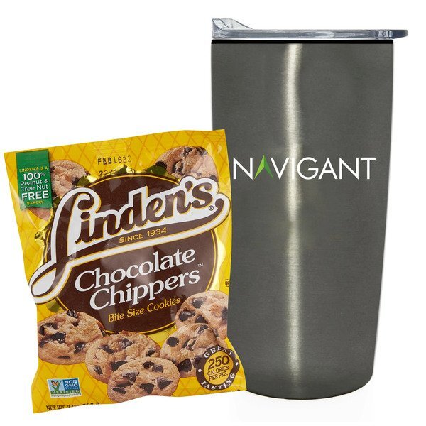 Linden's® Cookies & Straight Tumbler w/ Plastic Liner Gift Set