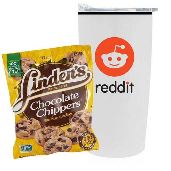 Linden's® Cookies & Straight Tumbler w/ Plastic Liner Gift Set
