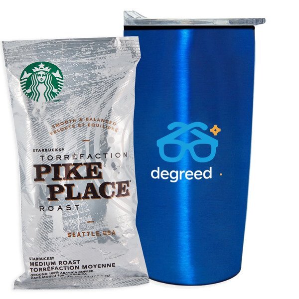 Starbucks® Pike Place Ground Coffee & Straight Tumbler w/ Liner Gift Set