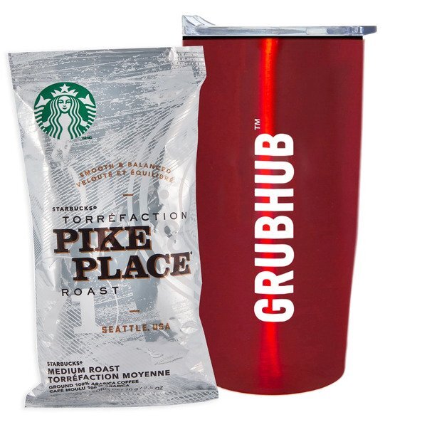 Starbucks® Pike Place Ground Coffee & Straight Tumbler w/ Liner Gift Set