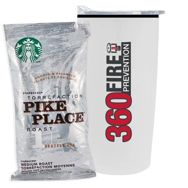 Starbucks® Pike Place Ground Coffee & Straight Tumbler w/ Liner Gift Set