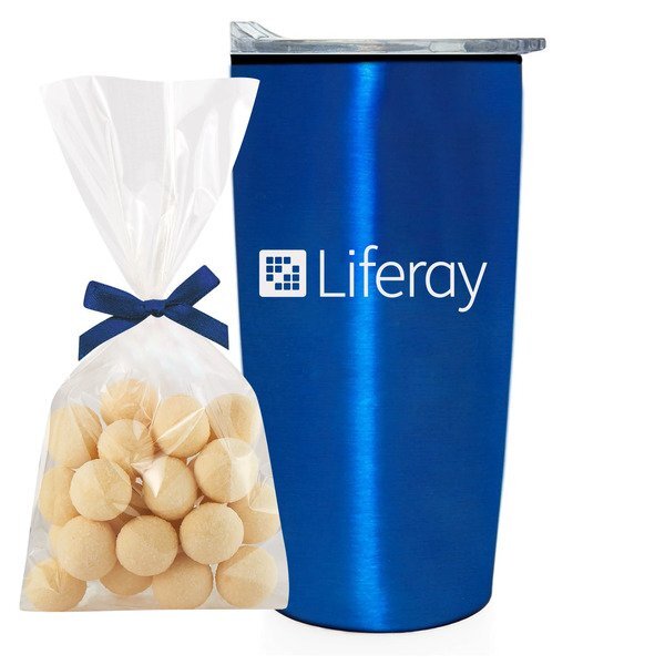 Sugar Cookie Bites & Straight Tumbler w/ Plastic Liner Gift Set