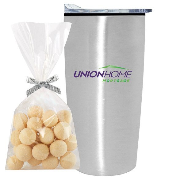 Sugar Cookie Bites & Straight Tumbler w/ Plastic Liner Gift Set