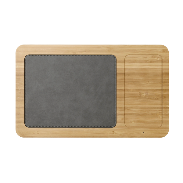 Auden Bamboo Wireless Charging Mouse Pad
