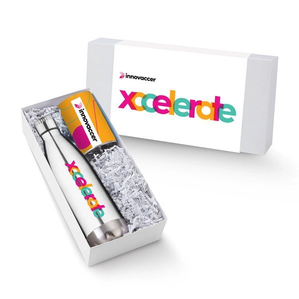 Energy Trail Mix & Vacuum Insulated Bottle Pick Me Up Gift Set