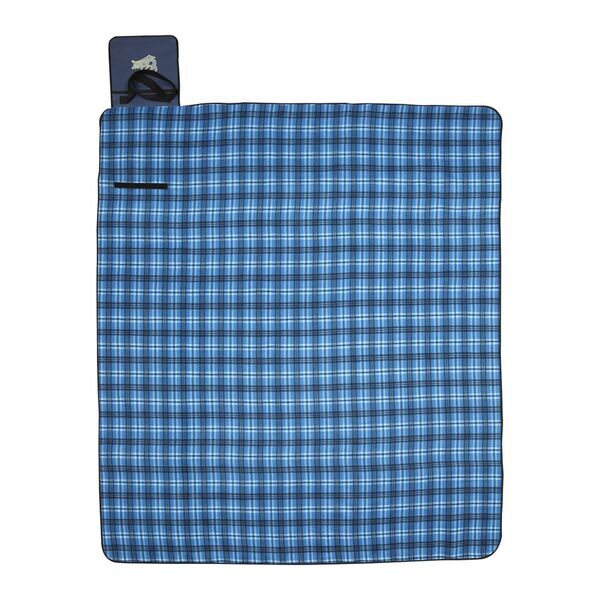 Extra Large Plaid Picnic Blanket Tote, 70" x 80"