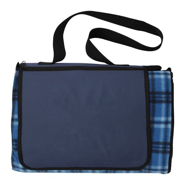 Extra Large Plaid Picnic Blanket Tote, 70" x 80"
